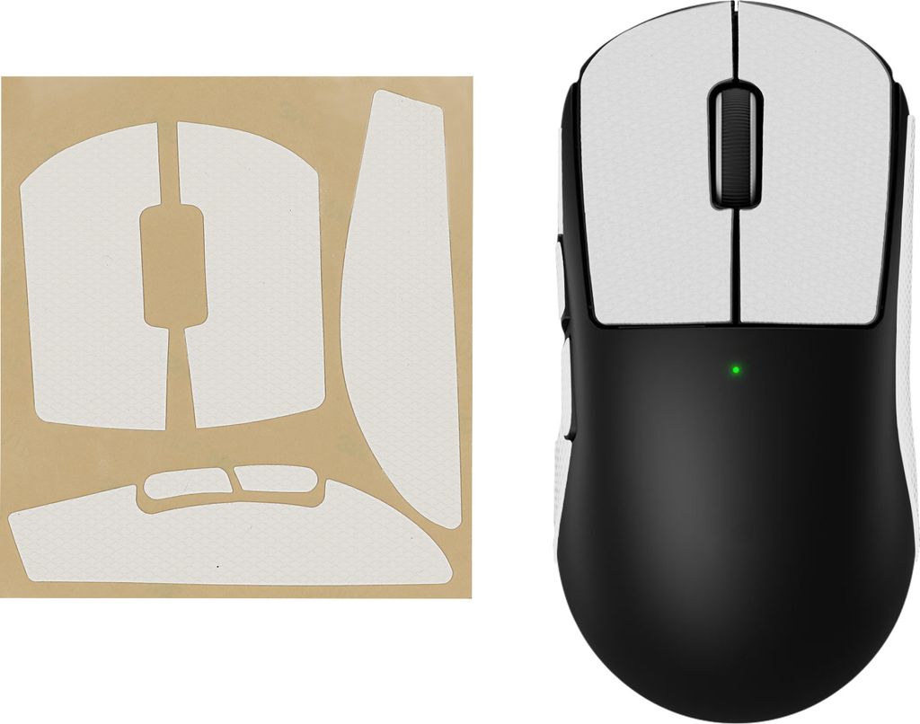 kwmobile Gaming Maus Grip Tape kompatibel mit Logitech G Pro Wireless 2 / Wireless 3 Maus - Rutschfestes Griffband für PC Maus - Weiß