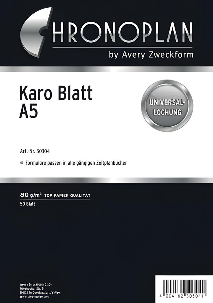 Avery Zweckform Chronoplan - Blatt - A5 (148 x 210 mm) - 50 Blatt