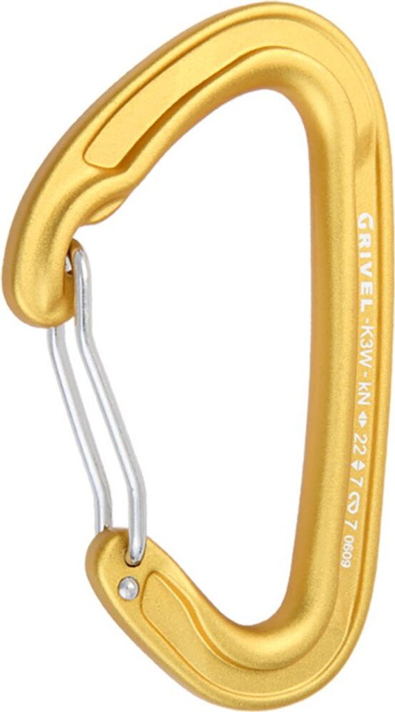 Grivel K3W Plume Karabiner, Yellow