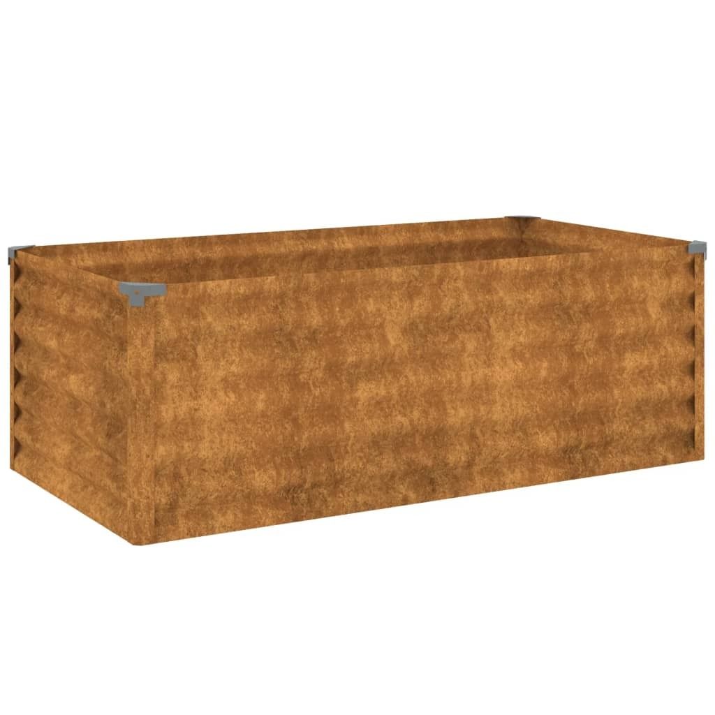 vidaXL Záhradný vyvýšený záhon 100 x 50 x 36 cm cortenová Obrázok produktu 
