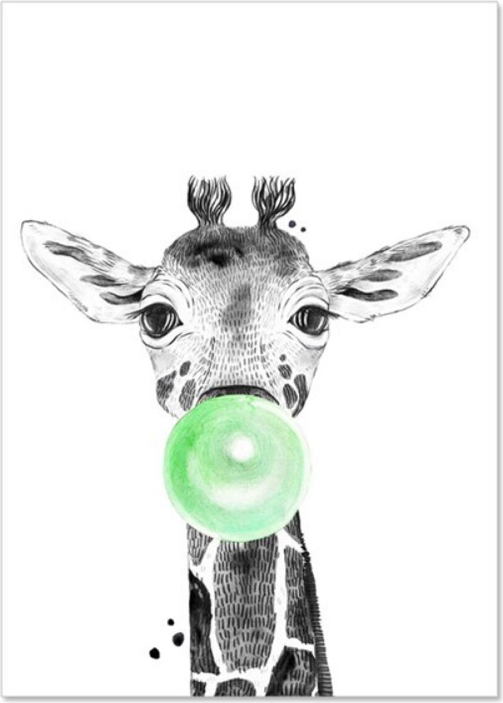 TPFLiving Kunstdruck LW-1325 (OHNE RAHMEN) Poster - Leinwand - Wandbild - Hochauflösender Giclée-Druck, langlebig und hochwertig - Tiere mit Luft...