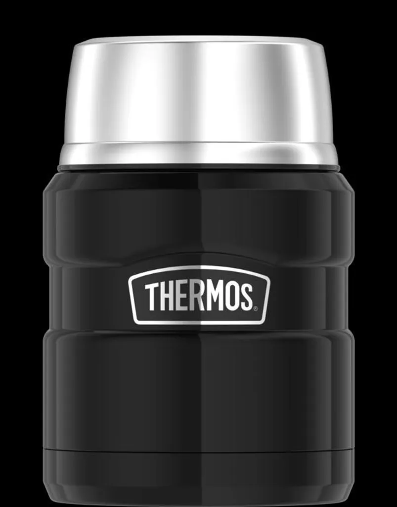 Mangez Chaud Partout : Thermos Alimentaire Étanche Inox Noir 0,47L