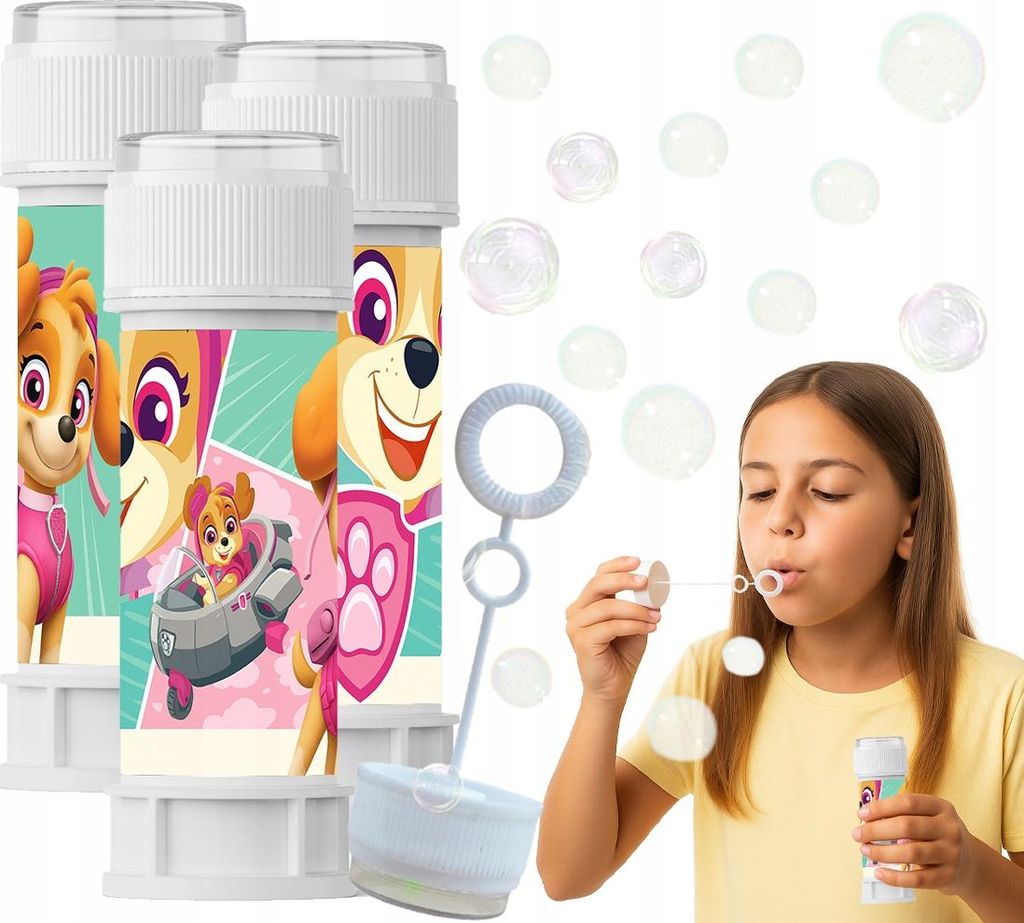 Seifenblasen für Kinder PAW PATROL Welpen Märchen SKYE Geburtstagsspaß 60ml