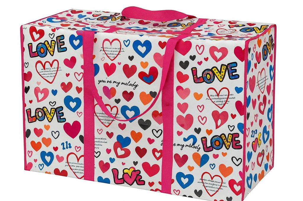 Plastiktasche XXL 80x55x25 cm Groß Jumbo Unterbett Aufbewahrungs Tasche Camping