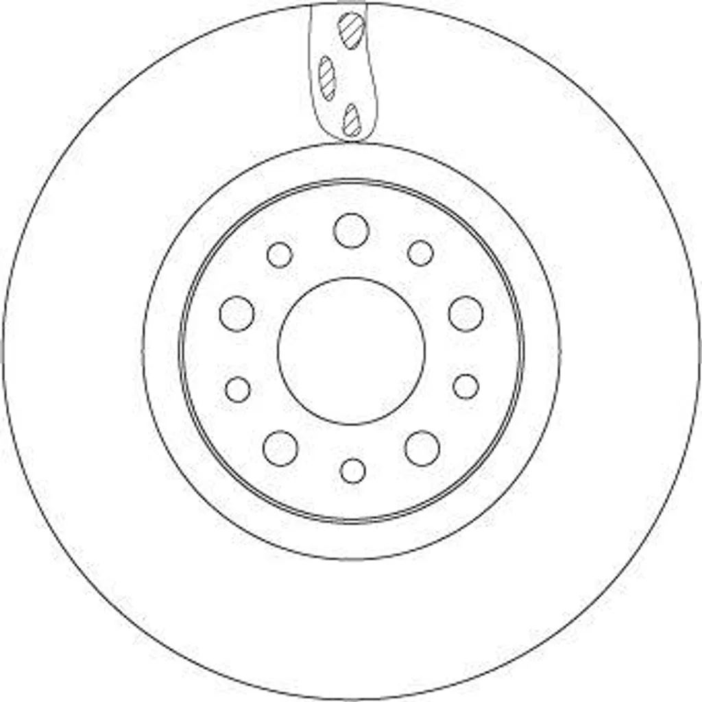 Disque de frein TRW DF6933 pour entretien Fiat Tipo et confort route