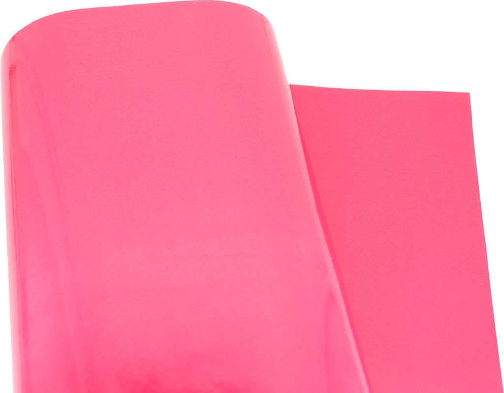Geschenkpapier einfarbig 70cm x 2m Rolle Pink glänzend Produktbild 1