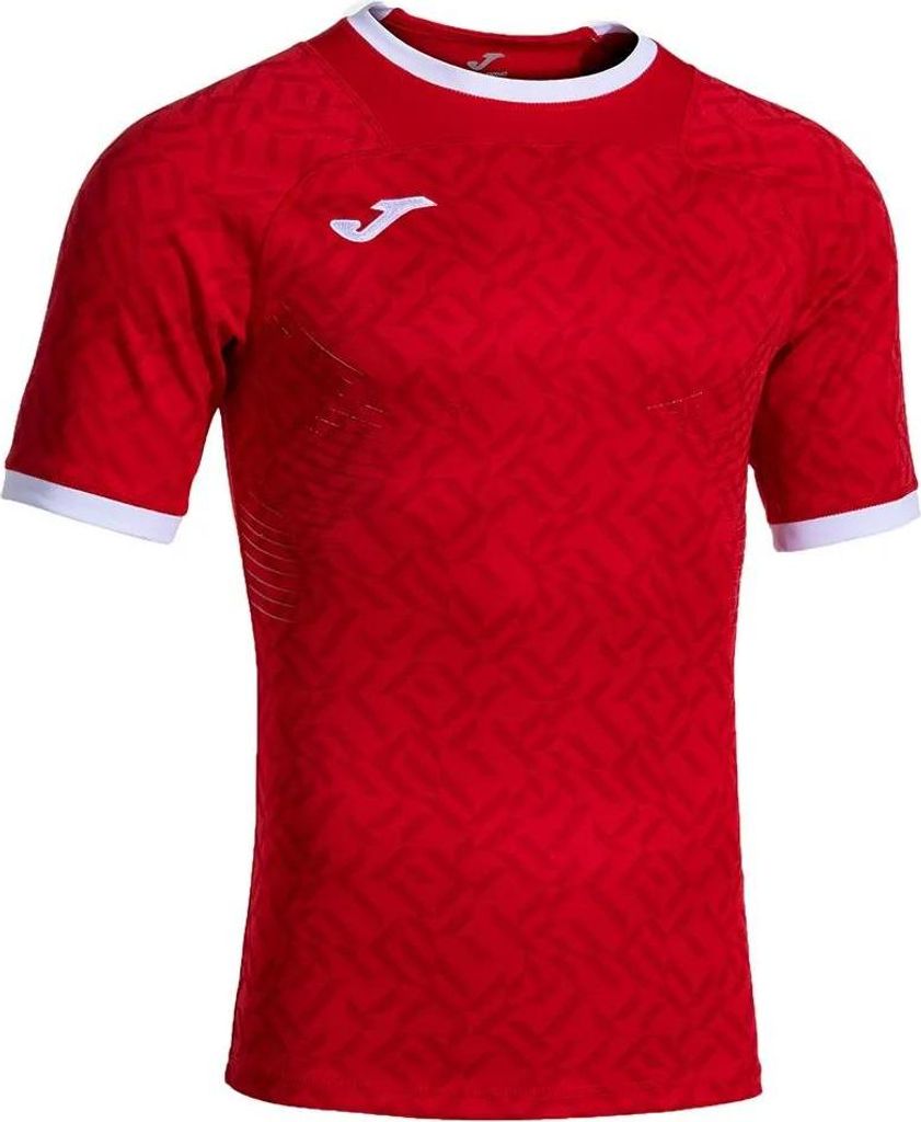Joma Nation Junior-kurzarm-t-shirt Rot 4-5 Years Jungen Rot 4-5 Years