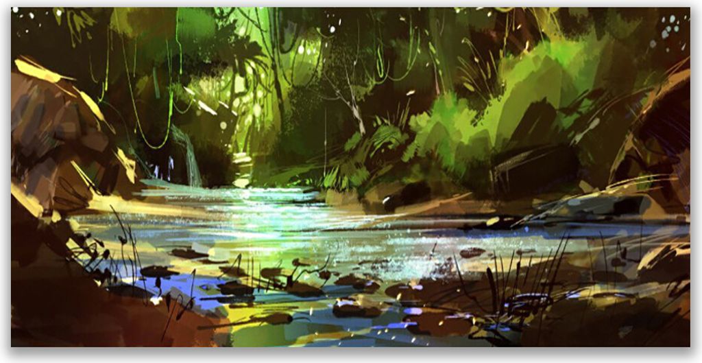 Glasbilder 140x70 Wandbild Druck auf Glas Wald See Steine Natur