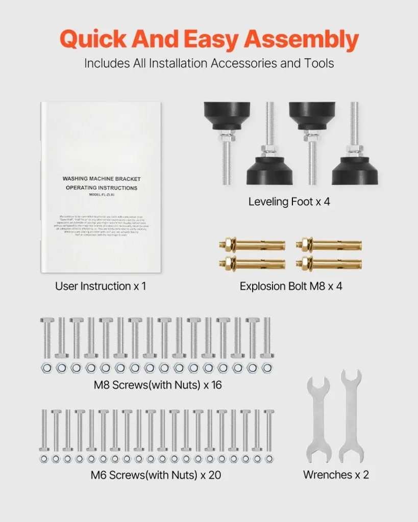 Support électroménager robuste 267kg - Dimensions 1230x635mm Premium - 3