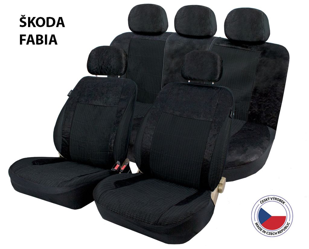Autopotahy Perfetto AL Škoda Fabia černá Obrázek produktu 