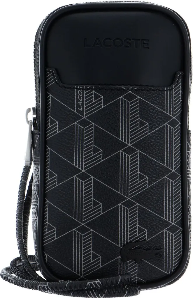 Protégez votre mobile avec le sac Lacoste Monogram Noir anti-choc