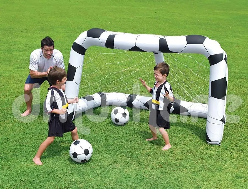 But de football gonflable Bestway 52058 avec 2 ballons pour enfants - 2