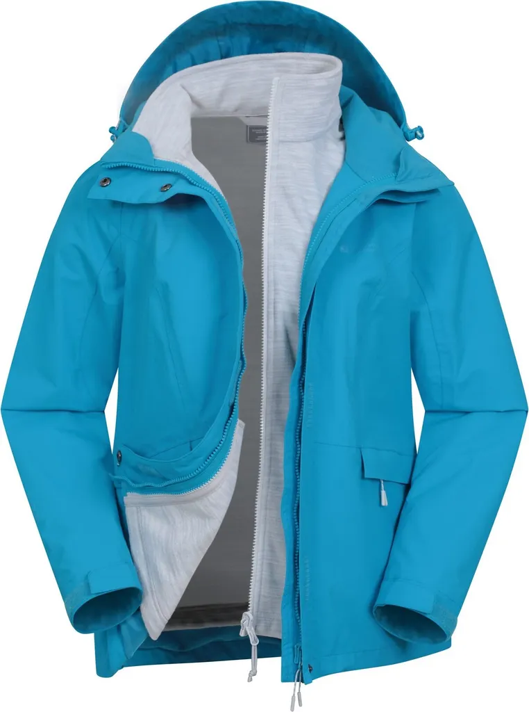 Veste imperméable 3 en 1 Femme - Manteau modulable Orage II Bleu Vif 34 FR