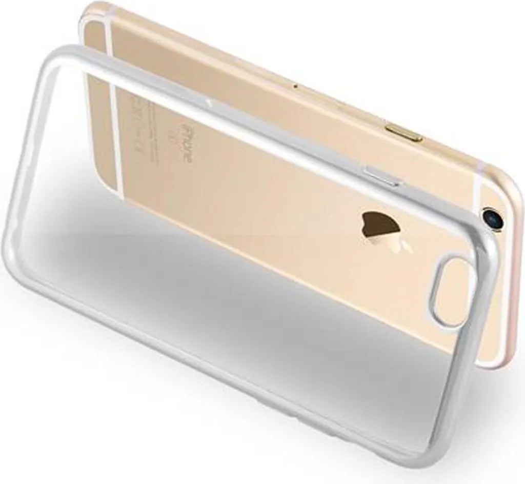 Custodia iPhone 6S Cadorabo Argento - Cover Morbida in Silicone e TPU - 5