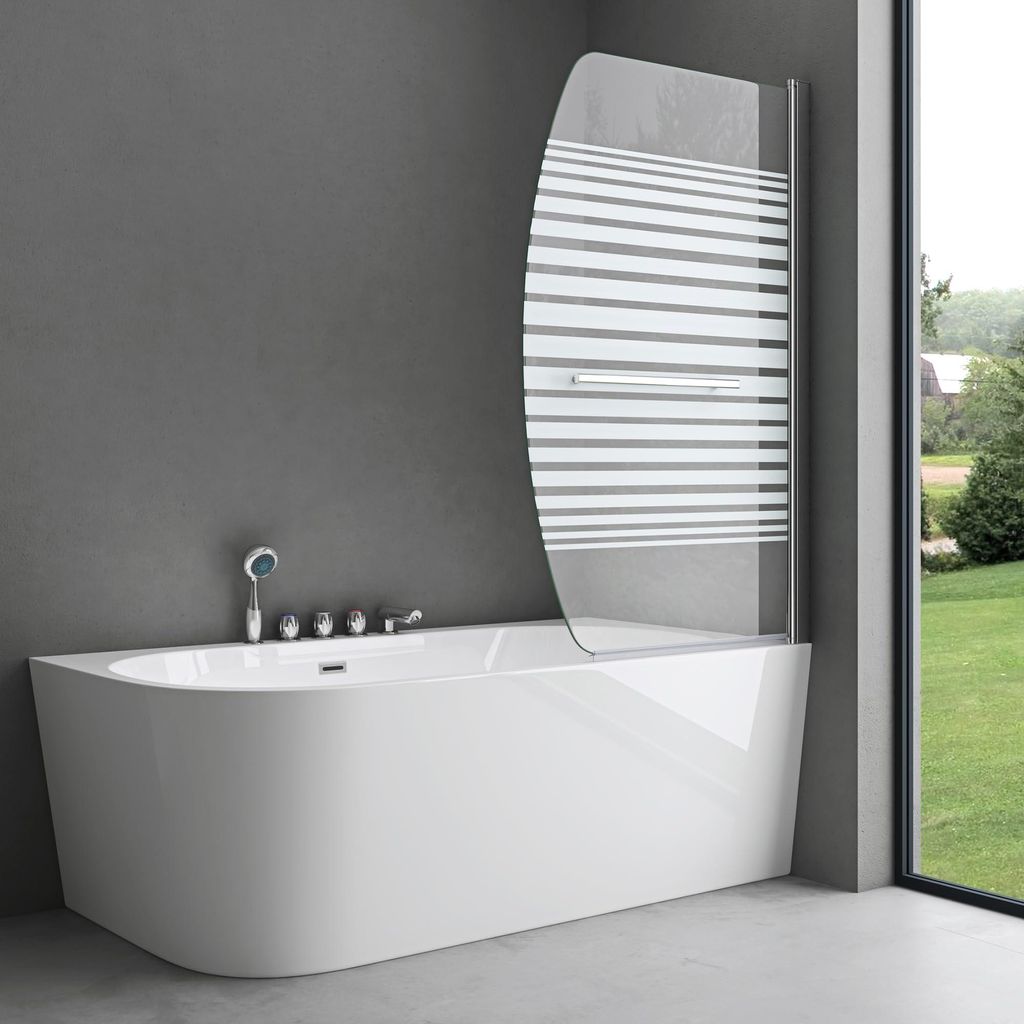 doporro Paroi de Baignoire 95 x 140 cm Pare Baignoire 1 Image du produit 