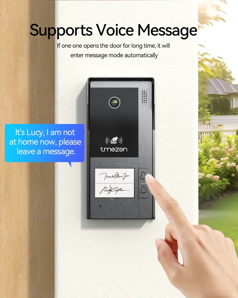 Interphone vidéo 1080p avec écran 7 pouces filaire haute résolution - 5