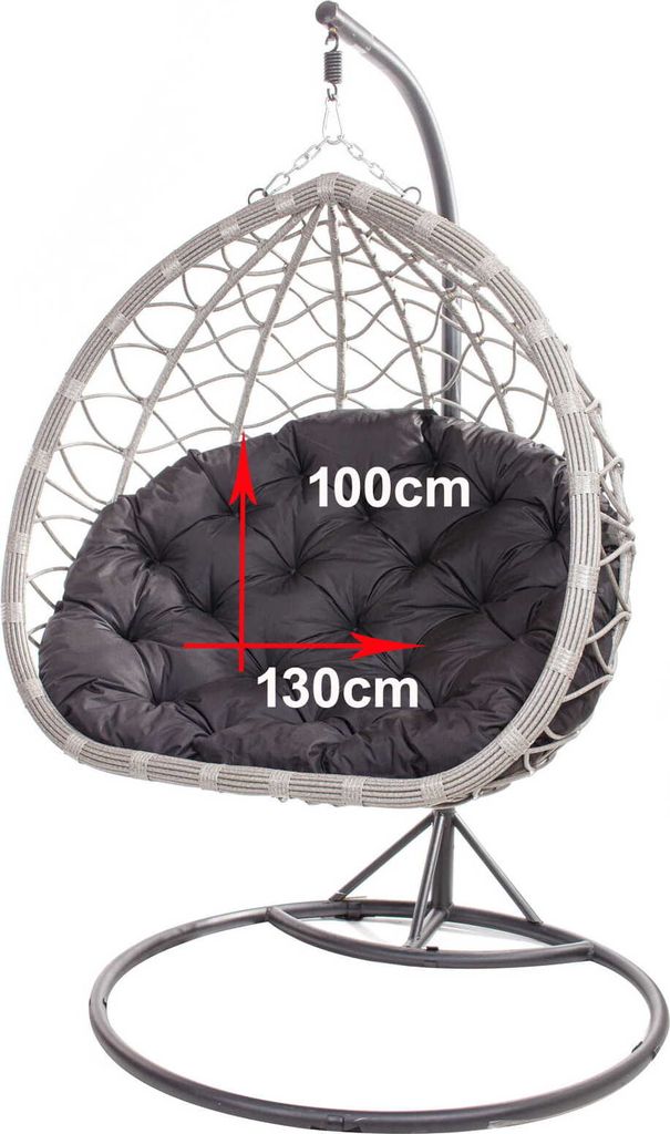 Záhlavní polštáø na závìsné køeslo 130x100cm Antracit | Obrázek produktu 