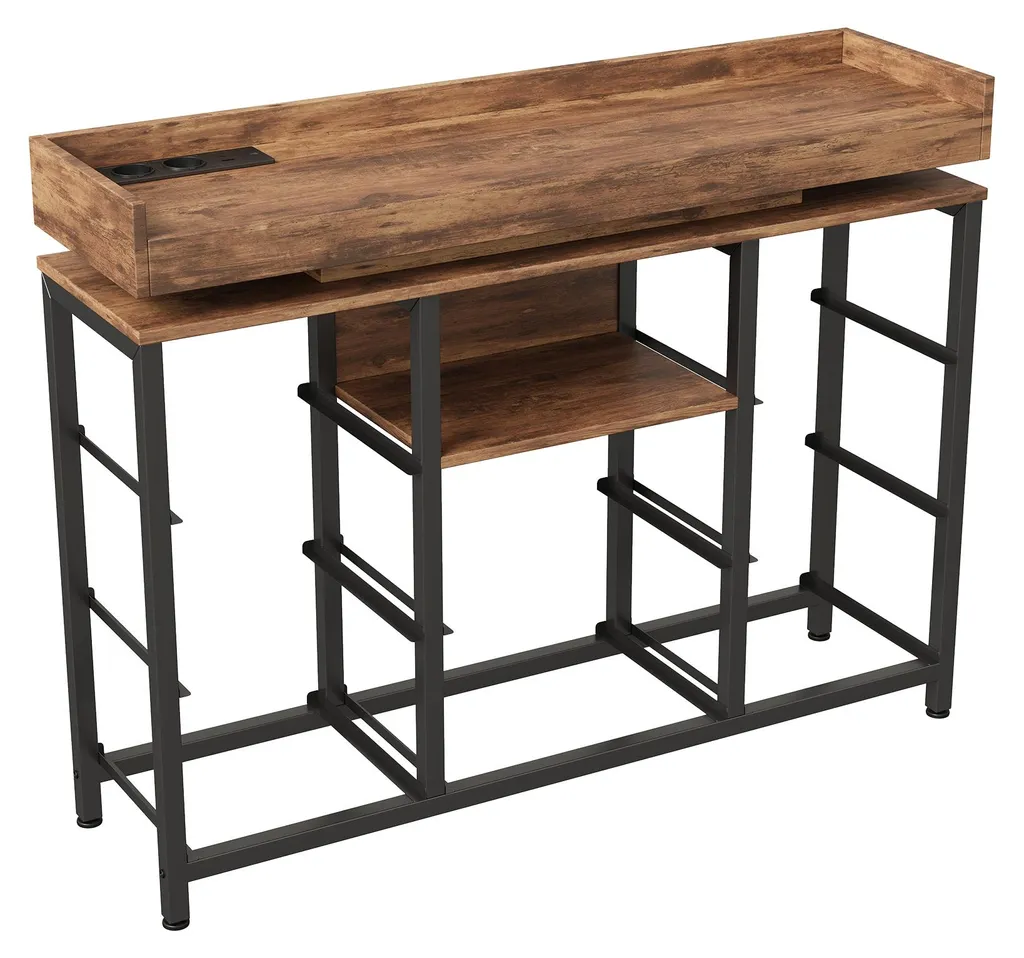 Commode 8 tiroirs avec prises intégrées pour ranger votre salon - 13