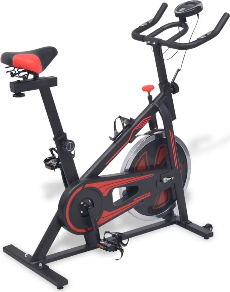 Vélo de fitness stationnaire avec console de suivi et cardio