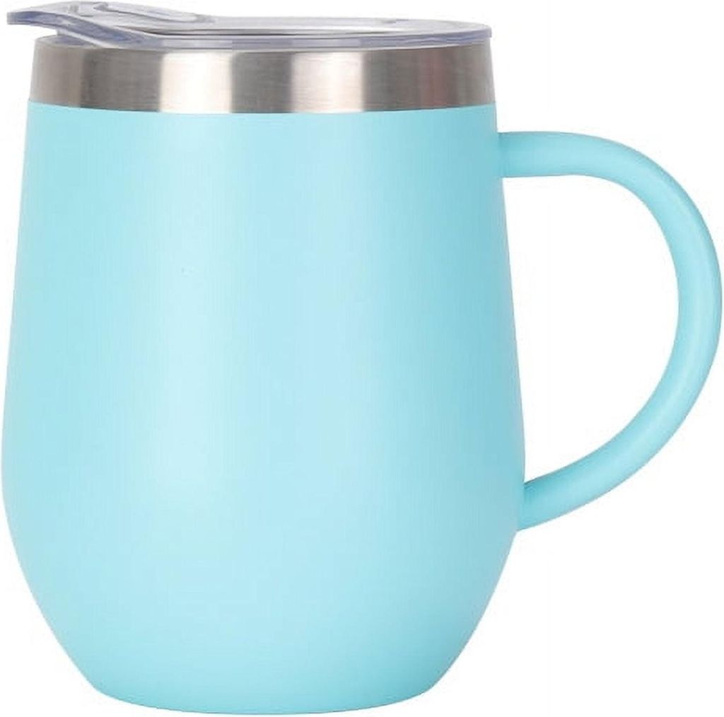 Isolierter Kaffeebecher (355 ml) mit Henkel, Edelstahl, Produktbild 