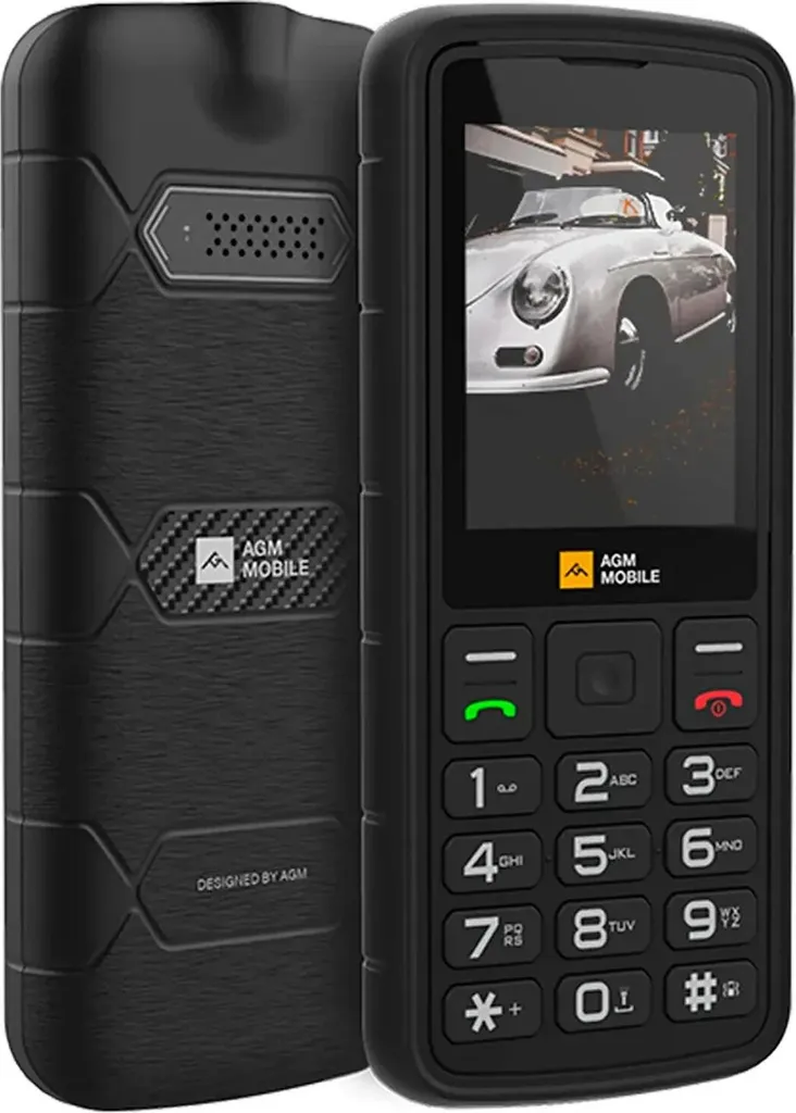 Téléphone à Touches Classique 4G AGM M9 Étanche avec Longue Autonomie