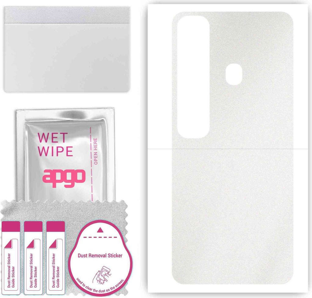 apgo Rückseite Schutzfolie, Skin, kompatibel mit Tecno Spark 7 Pro, Hinten Displayschutzfolie aus Vinylfolie, kratzfest, einfache Montage - Matt T...