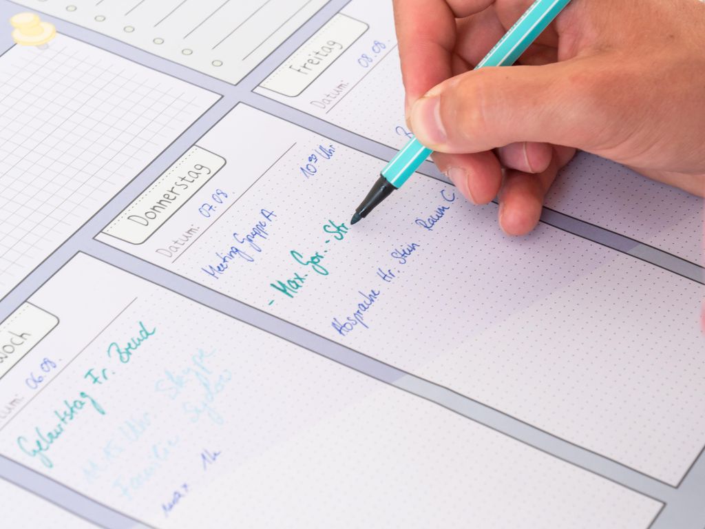 Betzold, Schreibtischunterlage, Wochenplan, DIN A2, 60 Produktbild 4