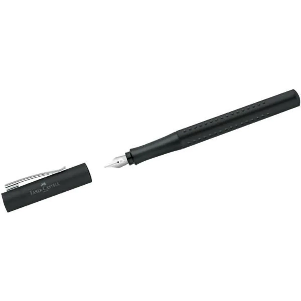 Plume Grip 2011 B Faber-Castell noir antidérapant pour un confort total