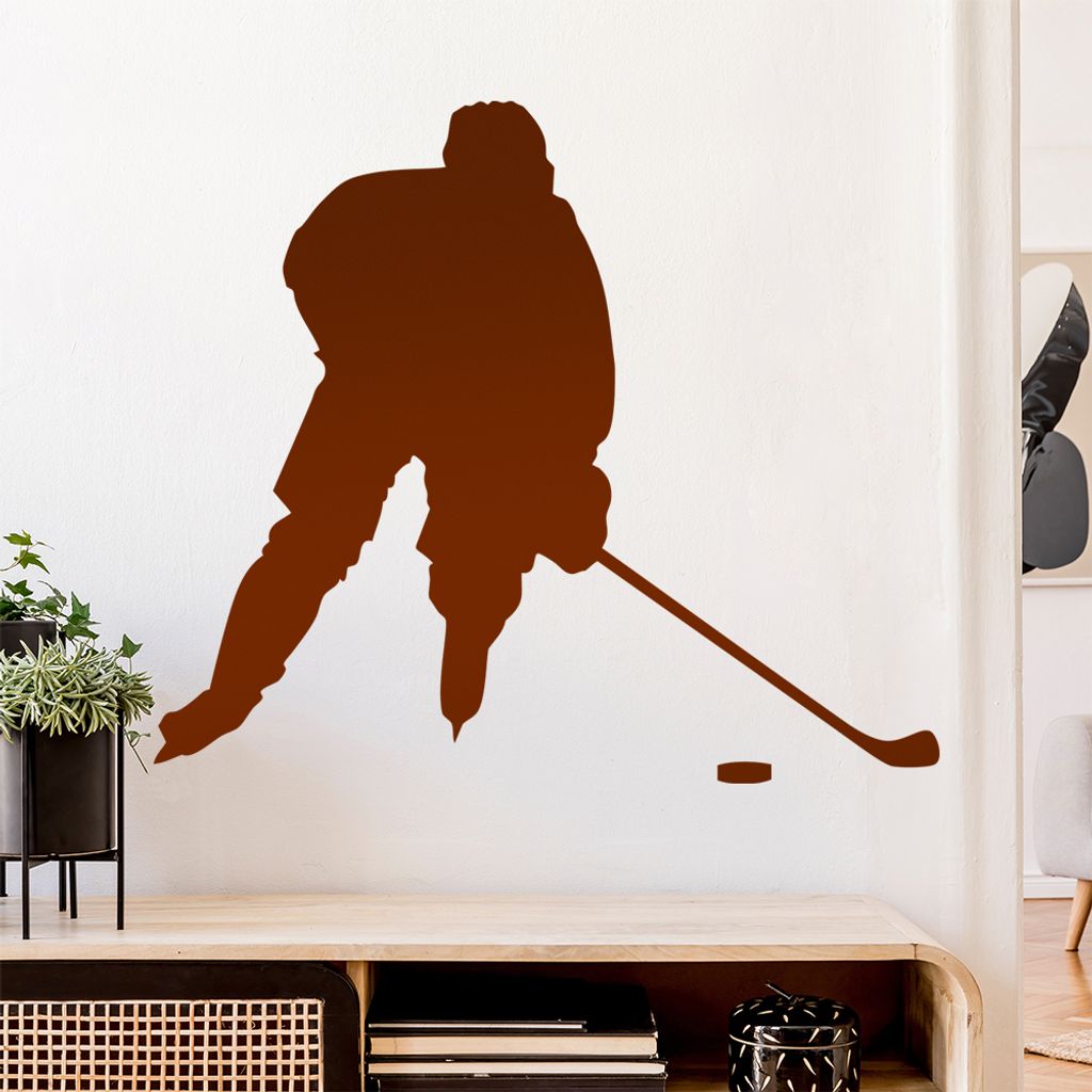 Eishockey Puck Figur Wandtattoo Wandaufkleber Wall Sticker - Dekoration, Küche, Wohnzimmer, Schlafzimmer, Badezimmer