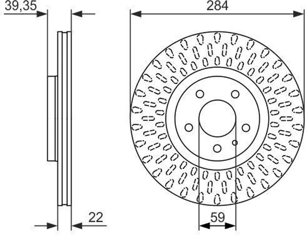 Disque de frein anti-vibration Bosch pour éliminer les bruits sur GTV