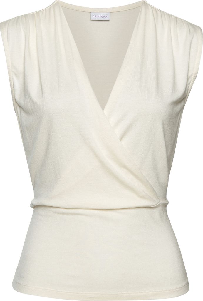 LASCANA Shirttop vanille Größe 36/38