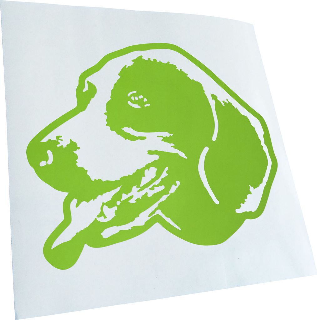 Kiwistar - Autoaufkleber - Harrier Hund - Lindgrün - 60x50cm - Aufkleber für Auto, Laptop, Fahrrad, LKW, Motorrad Mehrfarbig JDM Decal Racing