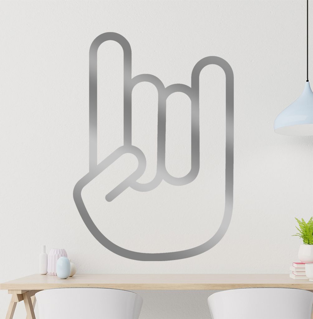 The Horns Wandtattoo in 6 Größen - Wandaufkleber Wall Sticker - Dekoration, Küche, Wohnzimmer, Schlafzimmer, Badezimmer
