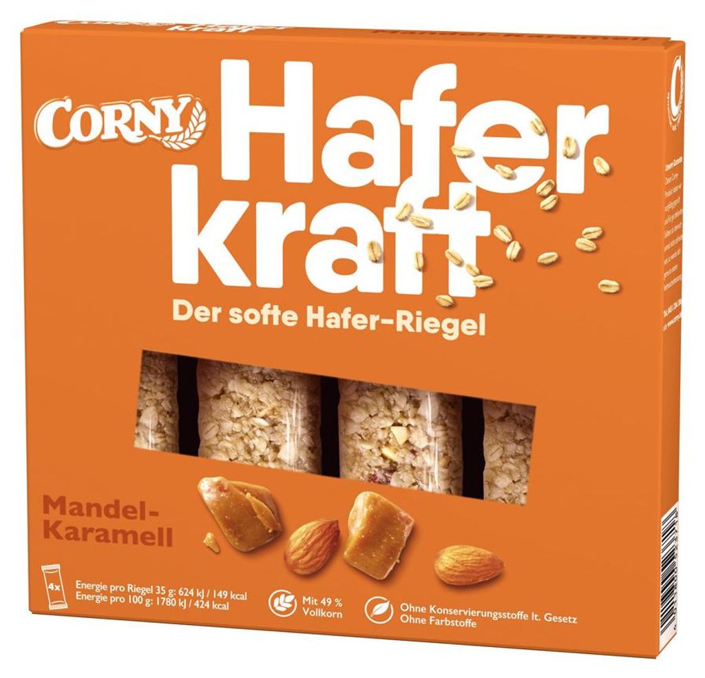 CORNY 3007064 CORNY Haferkraft Mandel-Karamell Müsliriegel Obrázek produktu 
