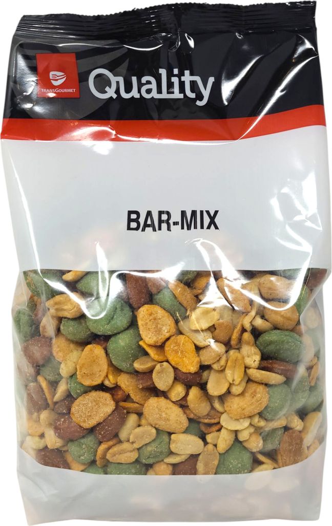 TGQ Bar-Mix Snack Nüsse Mischung 1kg Beutel Erdnüsse Mandeln Wasabi Honig Chili