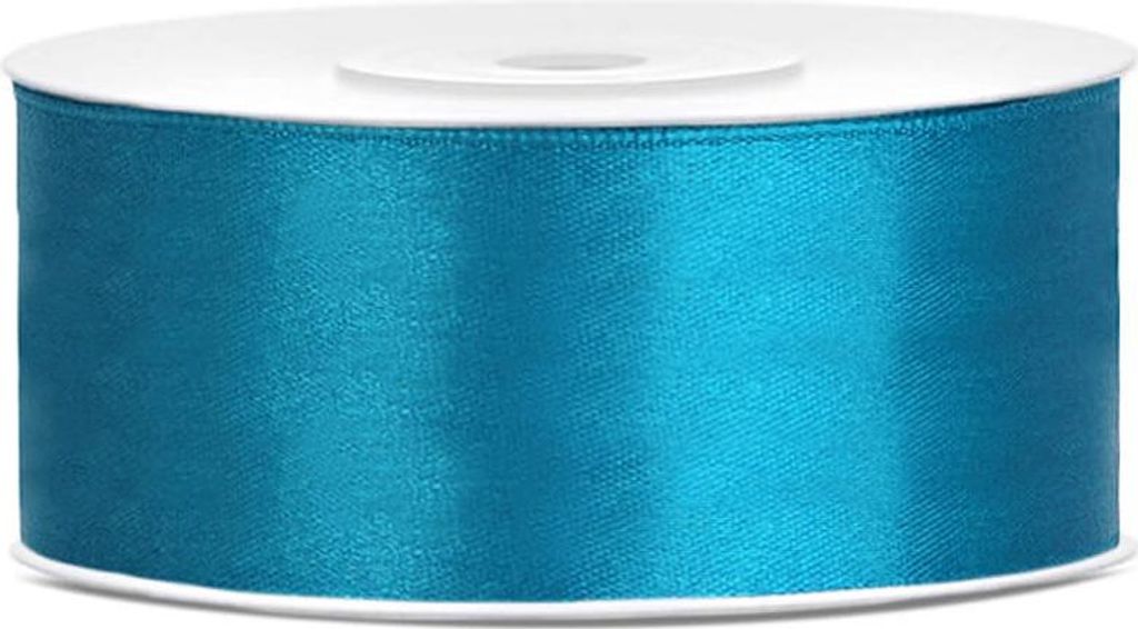 Band Satinband TÜRKIS Blau Deko Ornament 25mm 25m