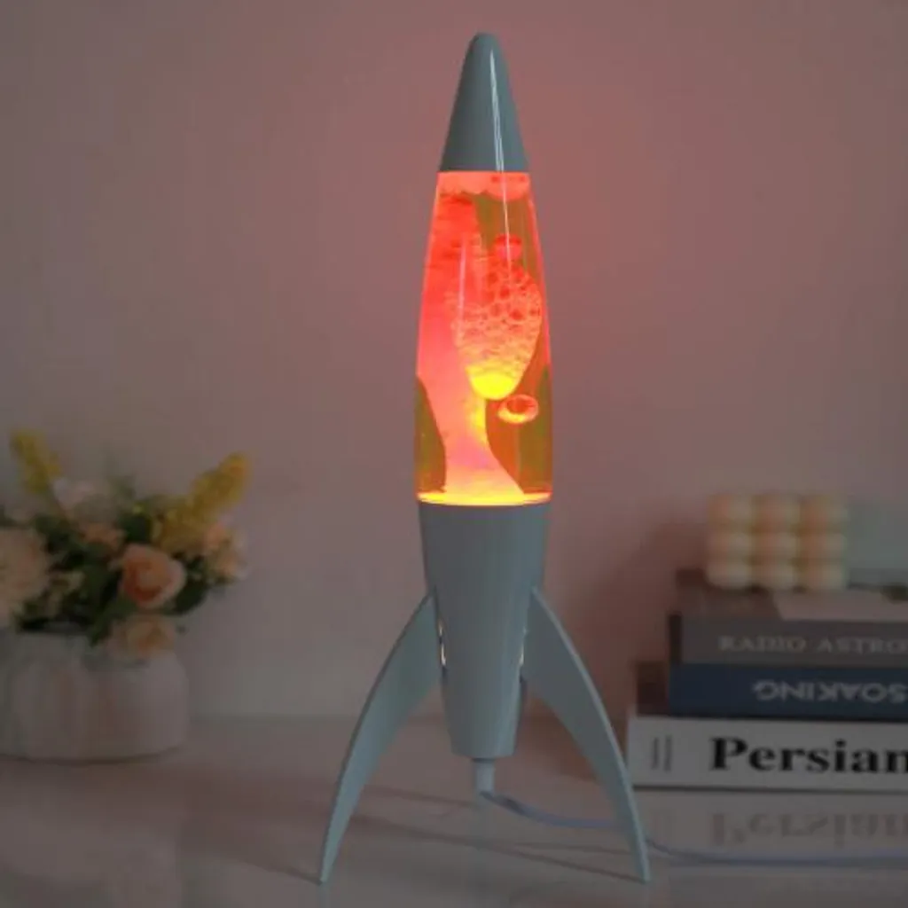 Lampe à Lave FIREROCKET : Éclairage Anti-Stress pour Bureau et Maison