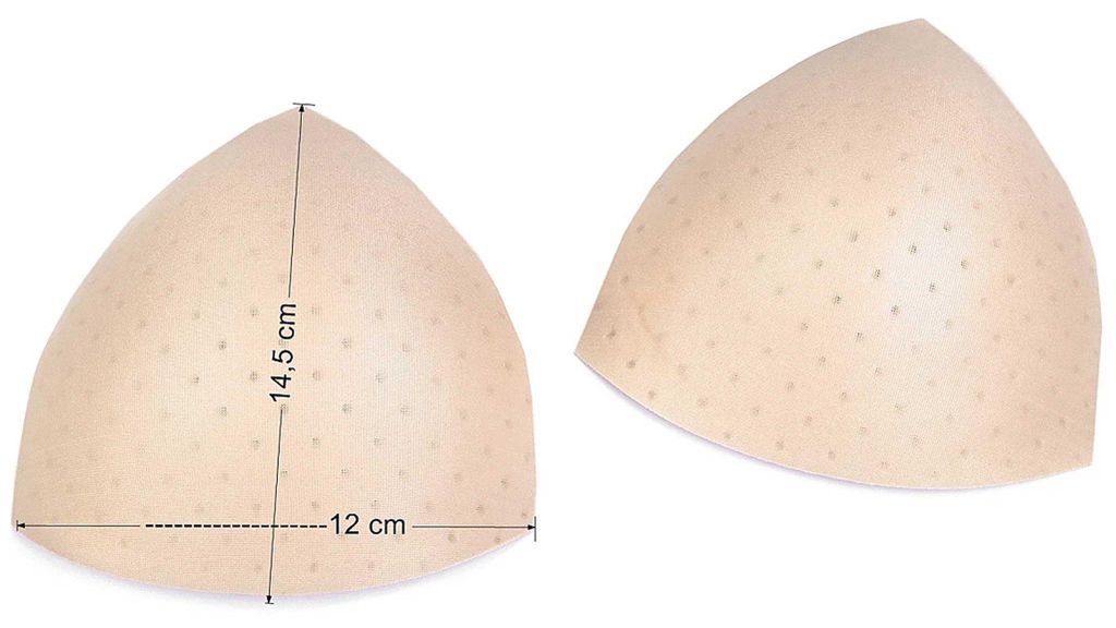 BH Einlagen perforiert Push-Up 1 Paar Größe S Einlagen für Bikini Korsett, Farbwahl