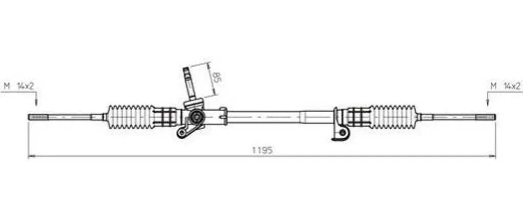 Supprimer Jeu de Direction Ford Fiesta et Fusion : Boîtier FO4023 OE 1041275
