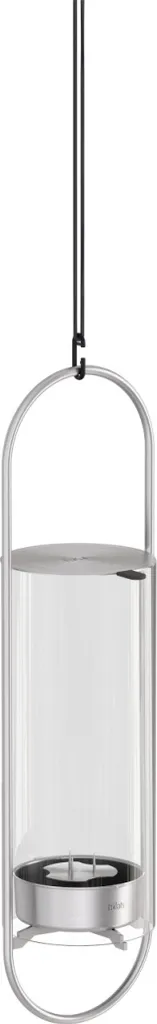 Photophore Coupe-vent OVAL CANDLE 35 Argent - Fini les Bougies Éteintes