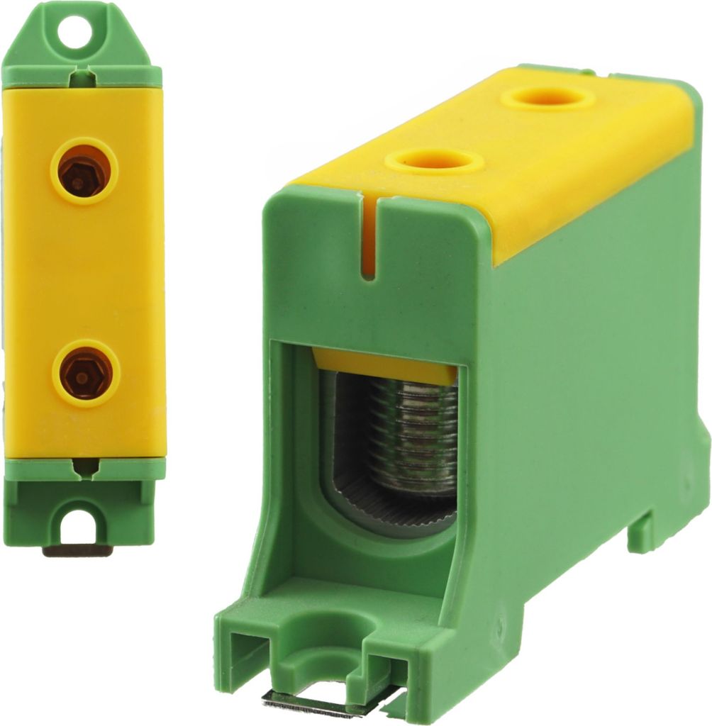 Universalklemme Hutschiene Leitungsklemme Anschlußklemme Klemmblöcke 95mm² Gelb/Grün