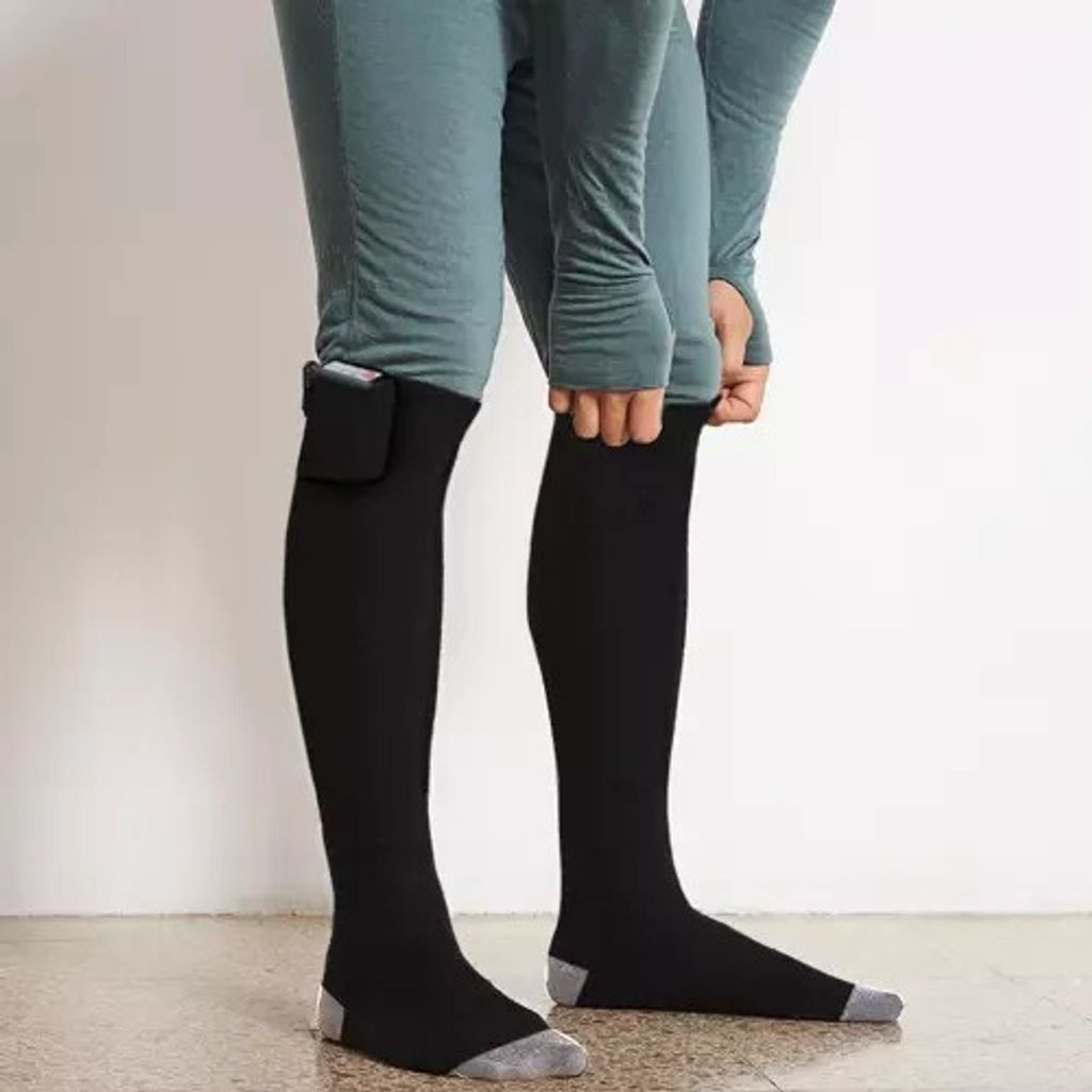 Universal Electric Heated Socks, Schwarz, Modalfaser + Produktbild 18