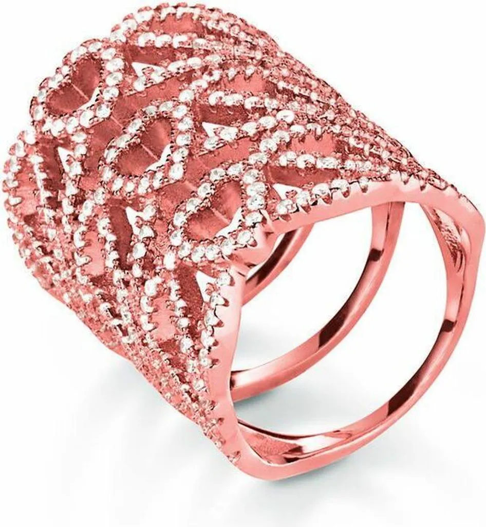 Anello Folli Follie 3R15S068RC Misura 12 | Acciaio Rosa Duraturo
