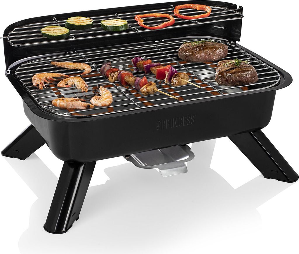 Princess 112252 Barbecue ibrido Nero Immagine del prodotto 
