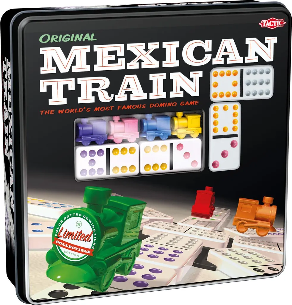 Dominos Mexican Train Coffret Double 12 - Jeu de société pour famille