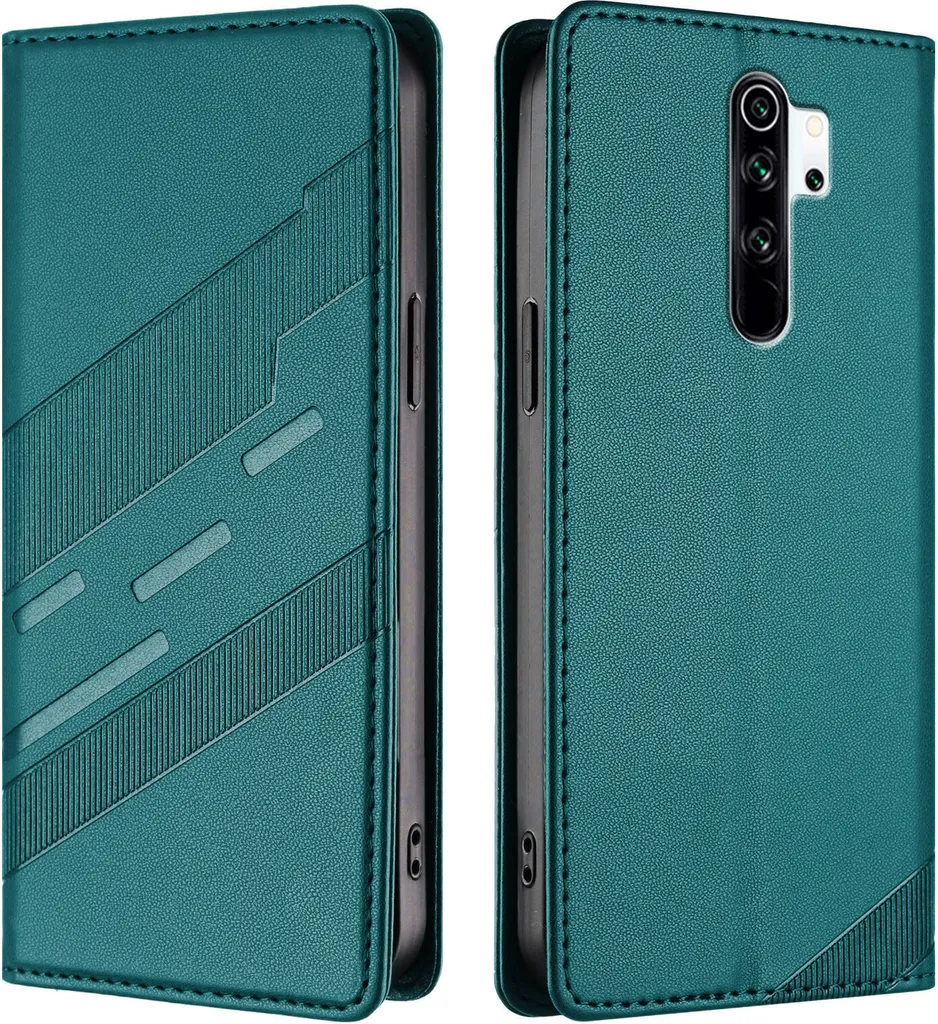 Cover Slim Wallet Xiaomi Redmi Note 8 Pro Verde Grün | Design Smart
