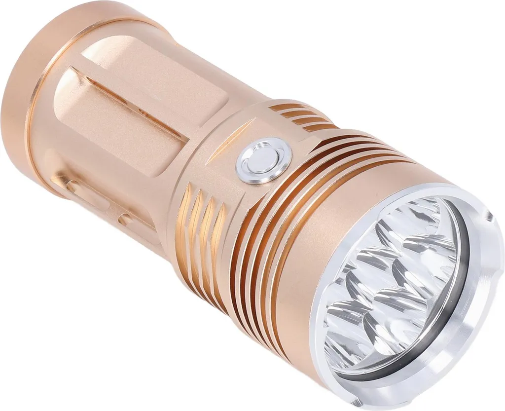 Lampe de poche 8000LM anti-panne avec protection thermique et zoom LED