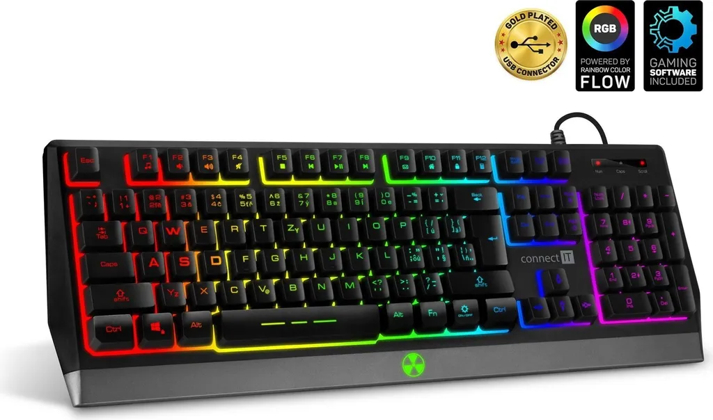 Clavier RGB CKB-5600-CS Noir : Rétroéclairé et Ergonomique pour PC