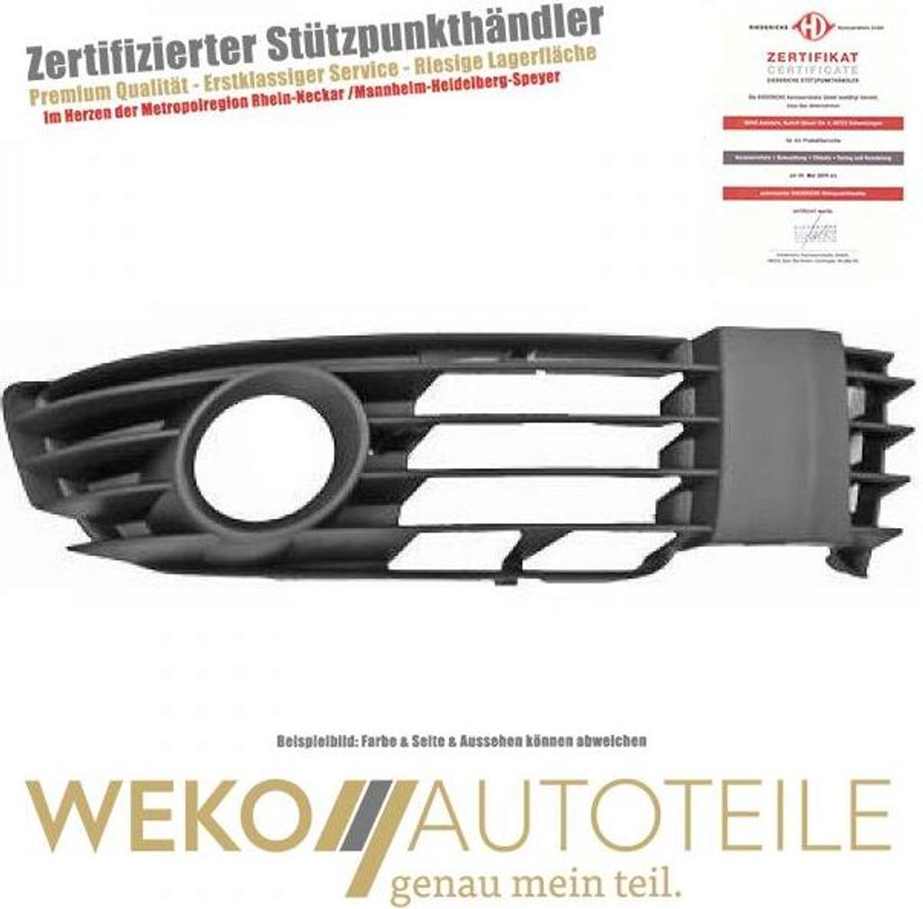 Lüftungsgitter Stoßstange rechts DIEDERICHS 2246048 für VW
