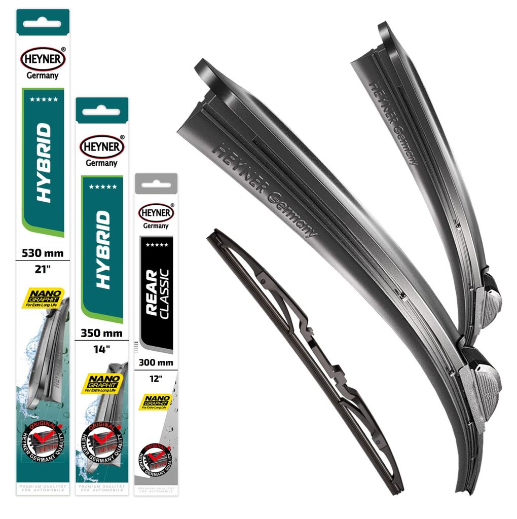 HEYNER® Scheibenwischer Komplettset für MITSUBISHI SPACE Produktbild 